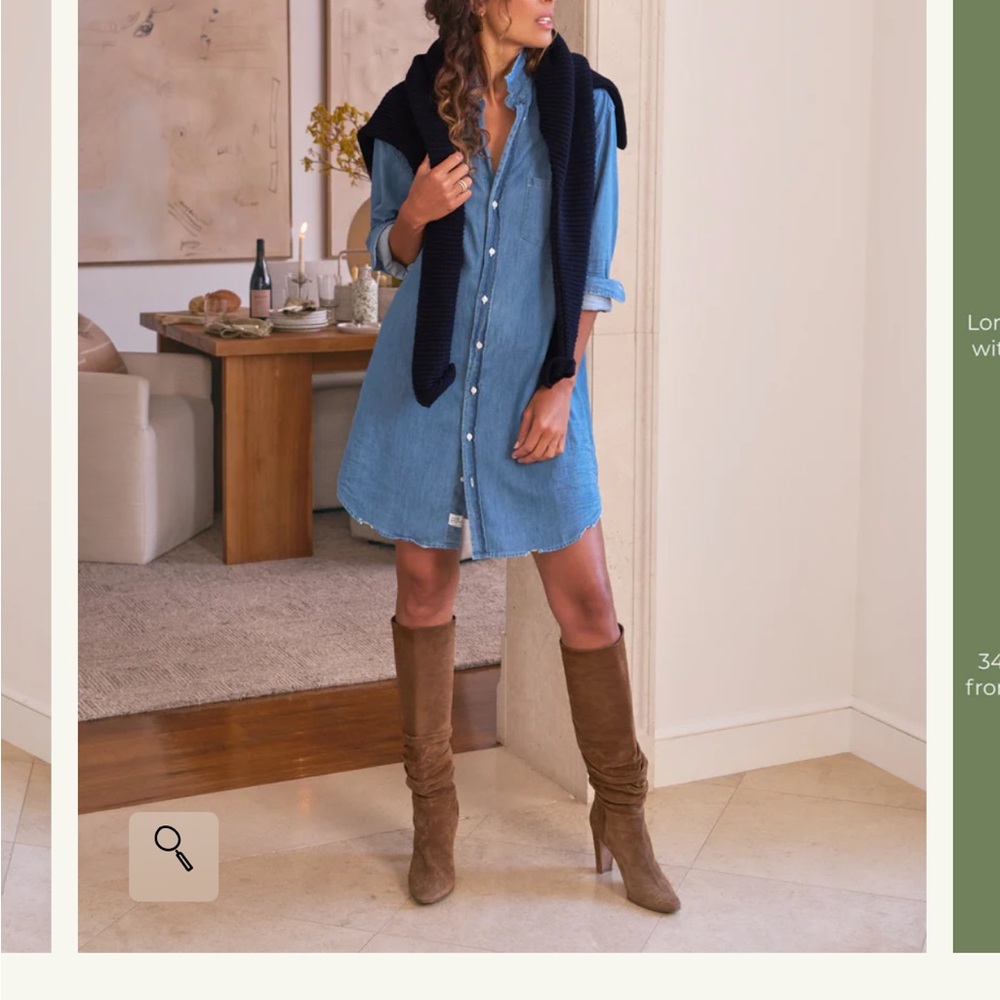 Frank & Eileen Blue Denim Mini Dress - Picture 5 of 13